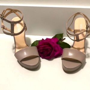 Nine West heels sandals ankle wrap